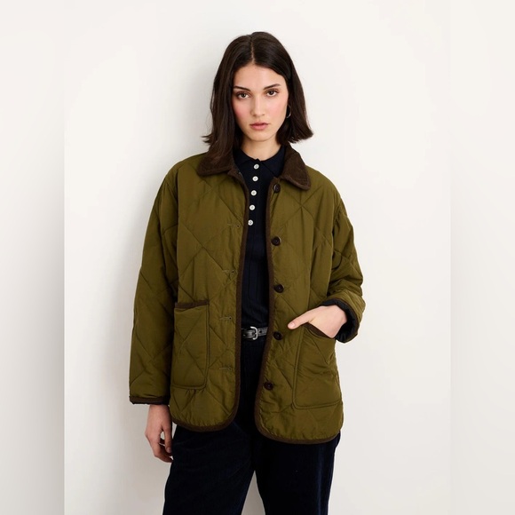 Alex Mill Jackets & Blazers - Alex Mill Quinn Quilted Jacket in Nylon Military Olive